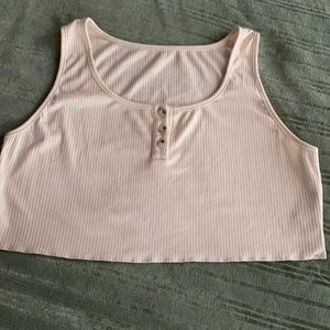 SHEIIN Rib Knit Cropped Tank